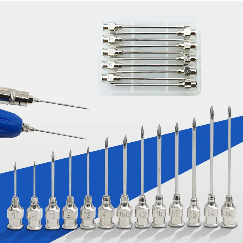 detail of veterinary injection needle